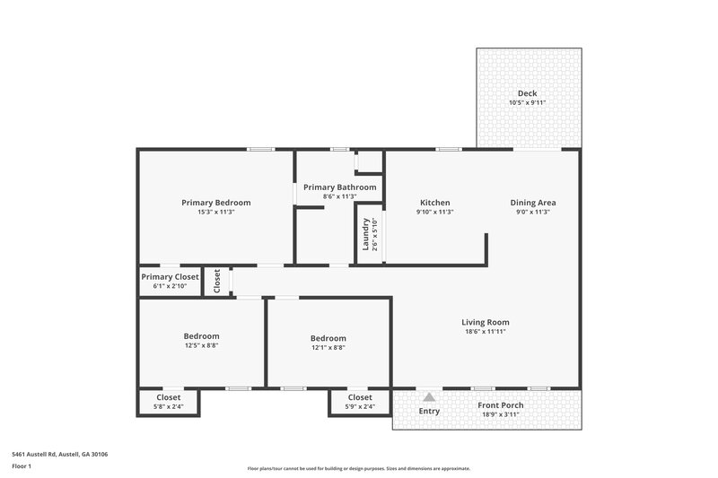 1,495/Mo, 5461 Austell Rd Austell, GA 30106 Floor Plan View