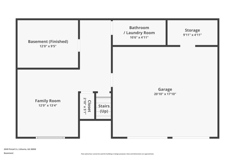 1,850/Mo, 2049 Pintail Cove Lithonia, GA 30058 Floorplan View 2