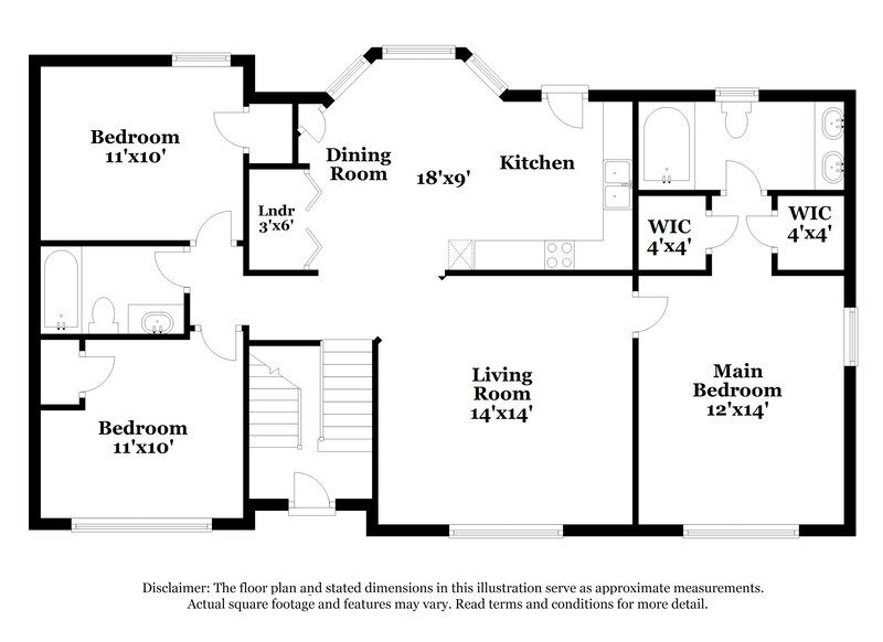 1,600/Mo, 52 Pinnacle Point Wy Rockmart, GA 30153 Floor Plan View