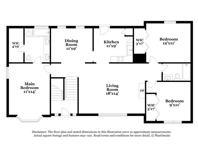 1,870/Mo, 69 NORTHRIDGE LN Dallas, GA 30132 Floor Plan View