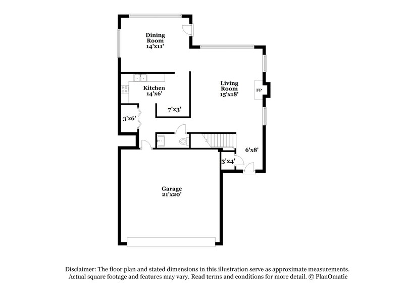 1,830/Mo, 696 Shore Dr Lithonia, GA 30058 Floor Plan View 2