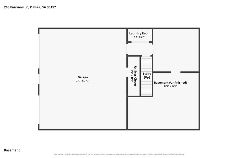 1,545/Mo, 268 Fairview Ln. Dallas, GA 30157 Floor Plan View