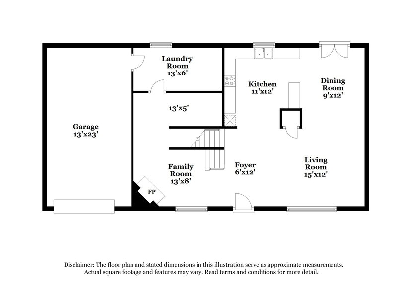 1,670/Mo, 401 Sherwood Oaks Rd Stone Mountain, GA 30087 Floor Plan View