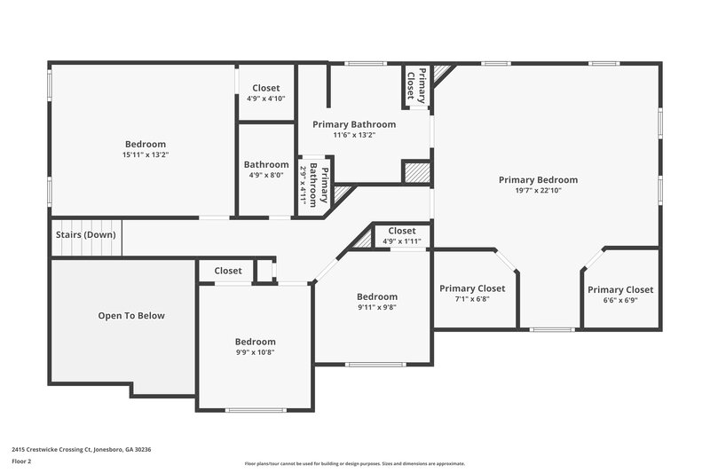 2,365/Mo, 2415 Crestwicke Crossing Ct Jonesboro, GA 30236 Floor Plan View