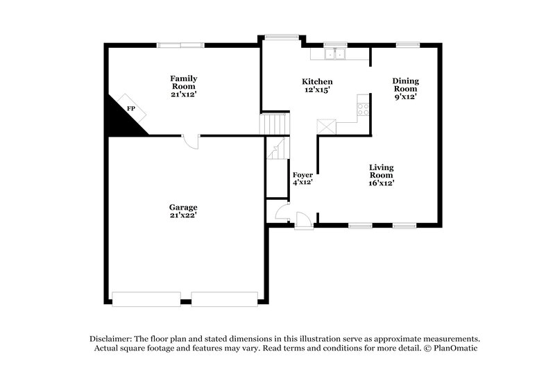 1,825/Mo, 4422 Cedar Ridge Trl Stone Mountain, GA 30083 Floor Plan View