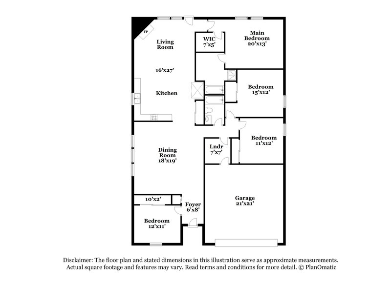 1,685/Mo, 1014 Sycamore Lane Villa Rica, GA 30180 Floor Plan View