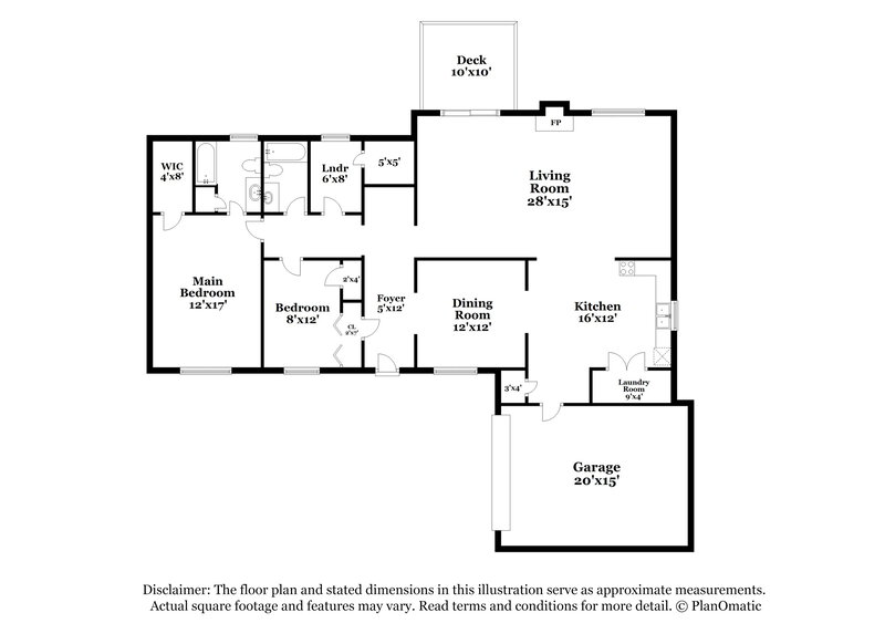 2,360/Mo, 2976 Rolling Meadows Ct Lithonia, GA 30038 Floor Plan View