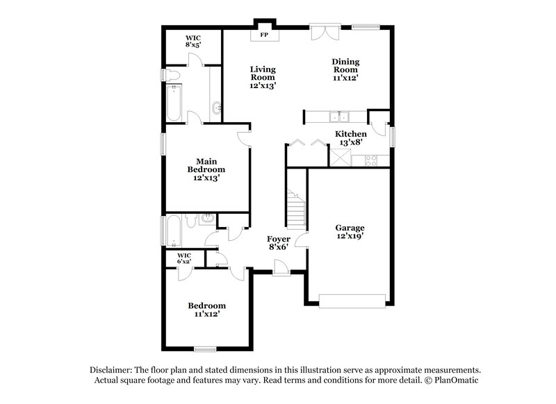 2,050/Mo, 3759 MAYS XING SW Atlanta, GA 30331 Floor Plan View