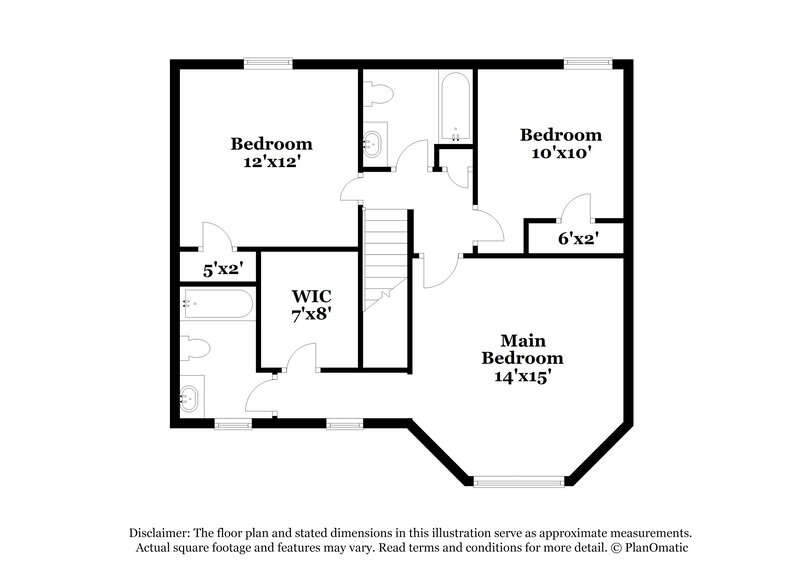 1,880/Mo, 5385 WALKER RD Stone Mountain, GA 30088 Floor Plan View 2