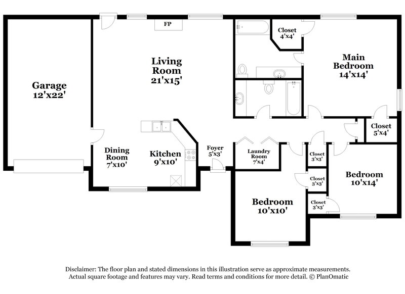 0/Mo, 6273 Amberly Road Rex, GA 30273 Floor Plan View