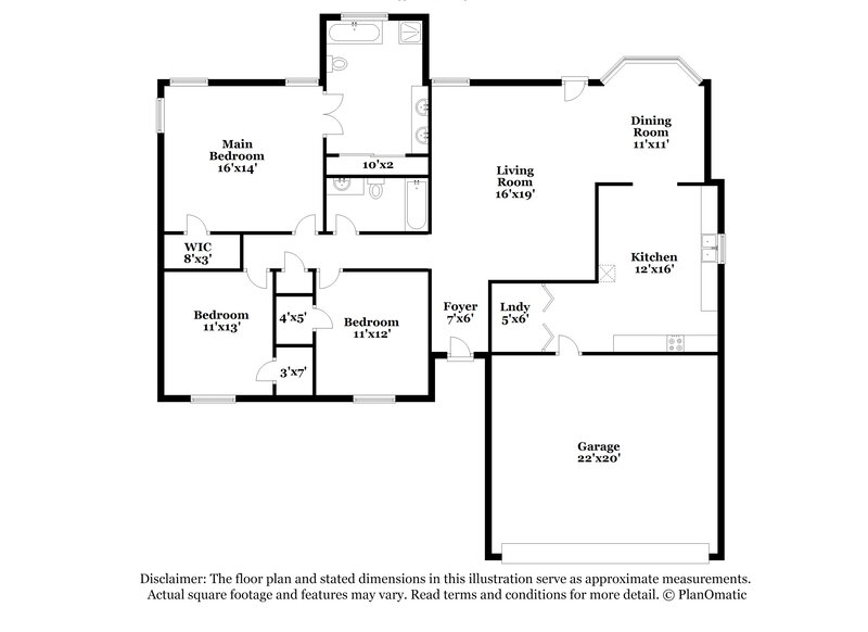 2,510/Mo, 5712 Mistyview Dr Rex, GA 30273 Floor Plan View