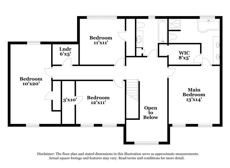 2,200/Mo, 5863 Sunflower Ct Ellenwood, GA 30294 Floorplan View 2