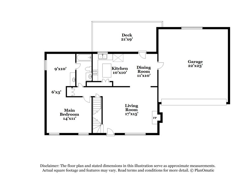 2,200/Mo, 2843 Creekwood Dr Snellville, GA 30078 Floor Plan View 2