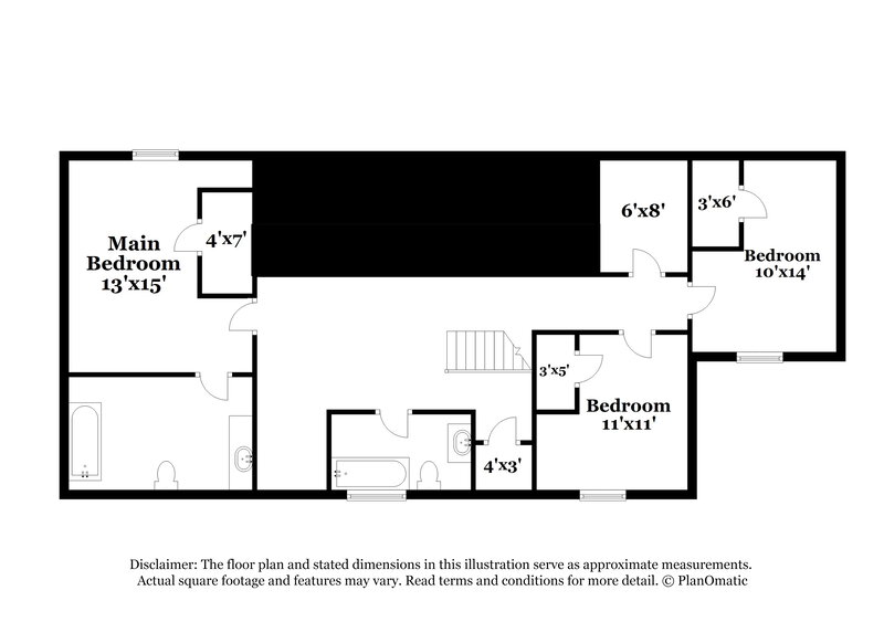 2,500/Mo, 639 Fair Harbor Dr Lithonia, GA 30058 Floor Plan View 2