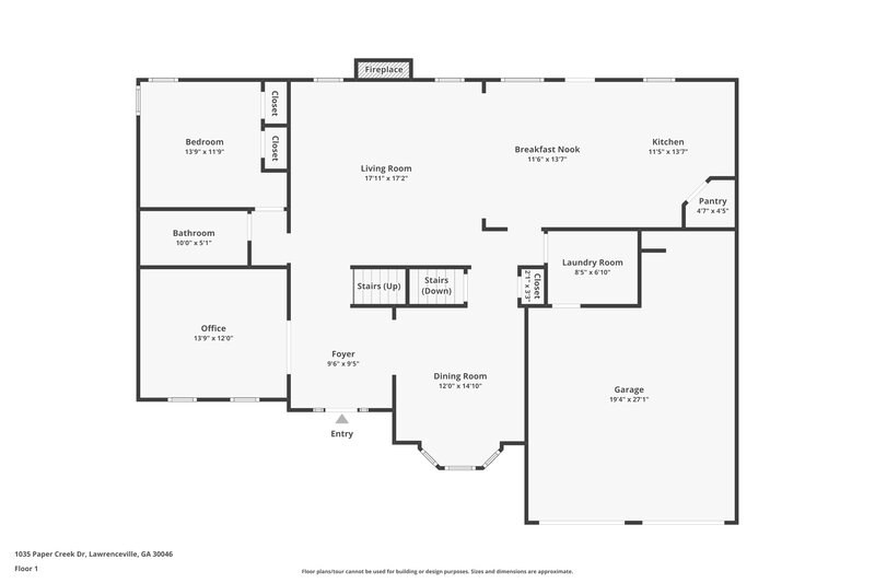 2,655/Mo, 1035 Paper Creek Dr Lawrenceville, GA 30046 Floor Plan View 2