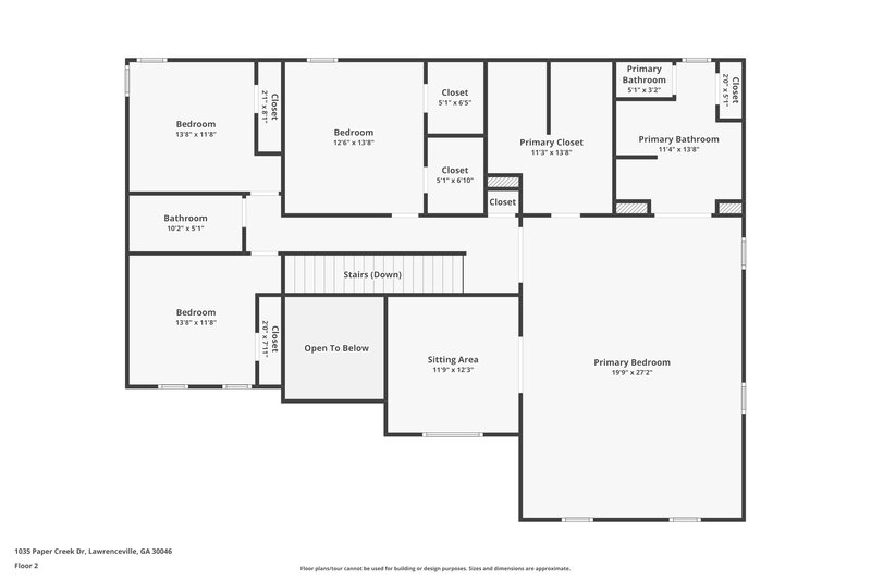 2,655/Mo, 1035 Paper Creek Dr Lawrenceville, GA 30046 Floor Plan View 3