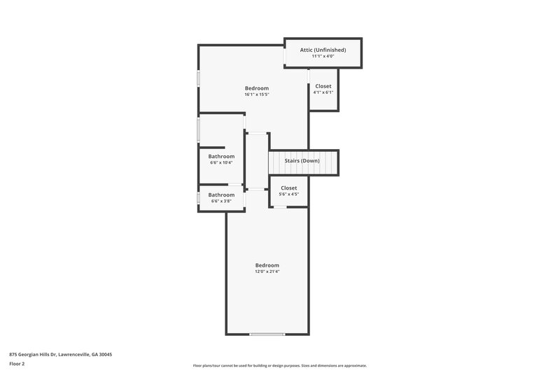 2,485/Mo, 875 Georgian Hills Dr Lawrenceville, GA 30045 Floor Plan View