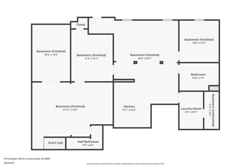 2,485/Mo, 875 Georgian Hills Dr Lawrenceville, GA 30045 Floor Plan View 3