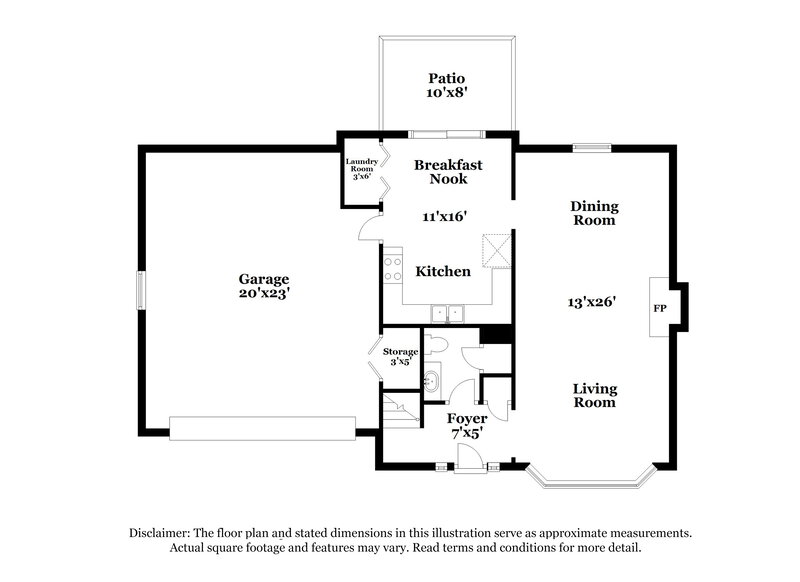 1,785/Mo, 1308 Autumn Hill Ln Stone Mountain, GA 30083 Floor Plan View