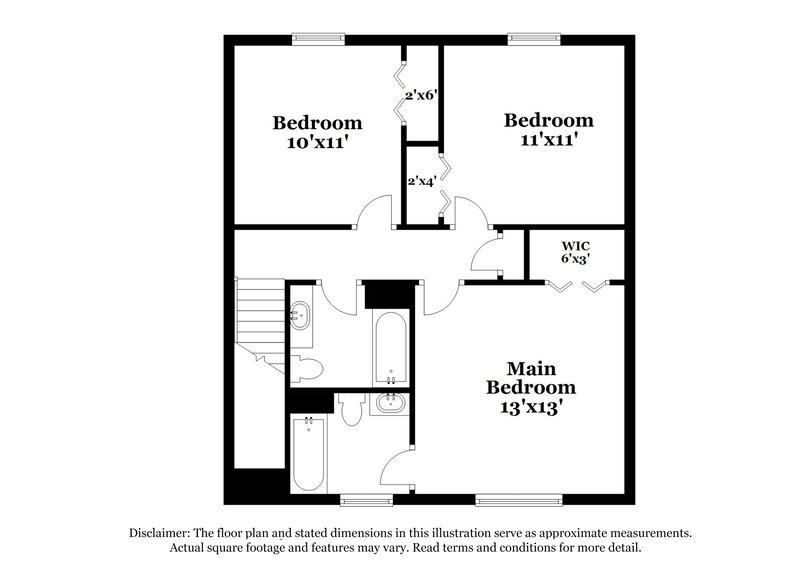 1,785/Mo, 1308 Autumn Hill Ln Stone Mountain, GA 30083 Floor Plan View 2