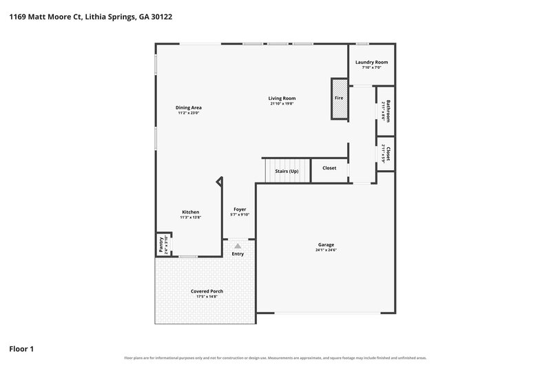 2,055/Mo, 1169 Matt-Moore Ct Lithia Springs, GA 30122 Floor Plan View