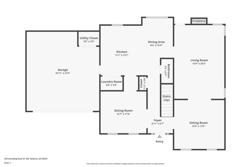 2,970/Mo, 435 Standing Rock Dr Atlanta, GA 30331 Floorplan View