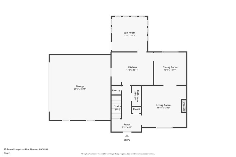 1,850/Mo, 10 General Longstreet Line Newnan, GA 30265 Floorplan View