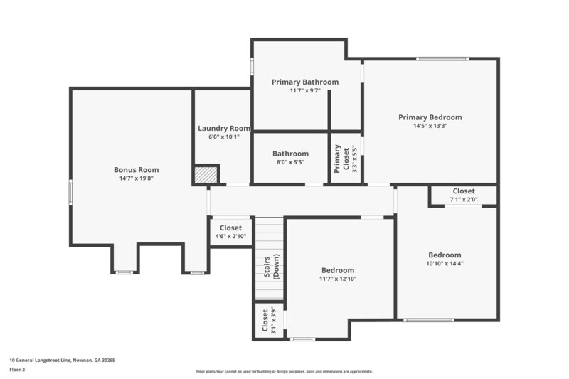 1,850/Mo, 10 General Longstreet Line Newnan, GA 30265 Floorplan View 2