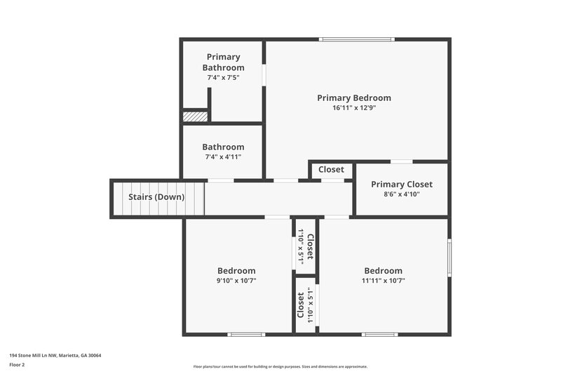 0/Mo, 194 Stone Mill LN NW Marietta, GA 30064 Floorplan View 2