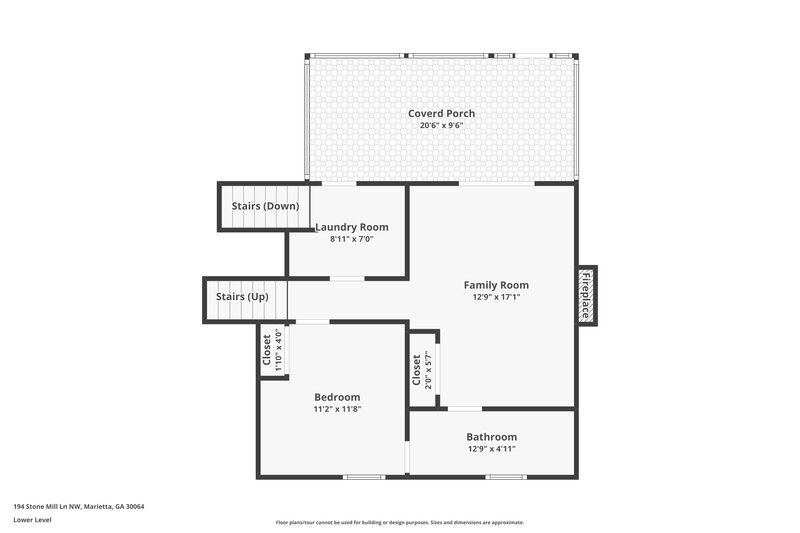0/Mo, 194 Stone Mill LN NW Marietta, GA 30064 Floorplan View 3