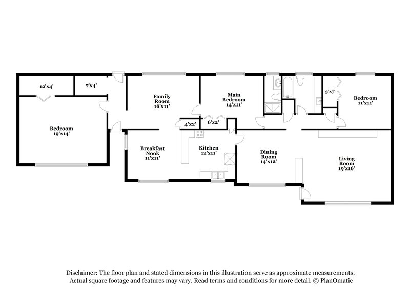 1,930/Mo, 649 Old Powder Springs RD SW Mableton, GA 30126 Floor Plan View
