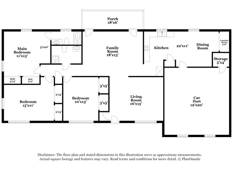 1,715/Mo, 500 Mary Erna Drive Fairburn, GA 30213 Floor Plan View