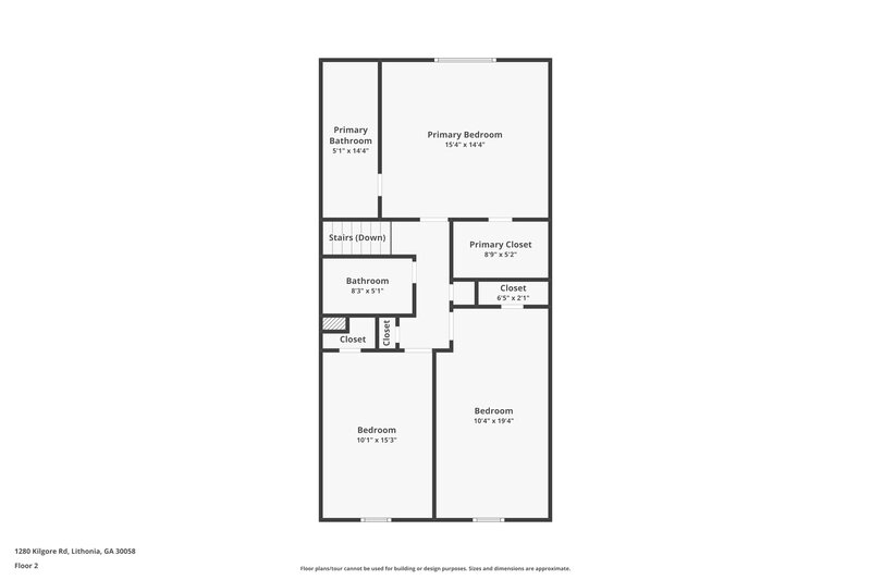 1,785/Mo, 1280 KILGORE Rd Lithonia, GA 30058 Floor Plan View 2