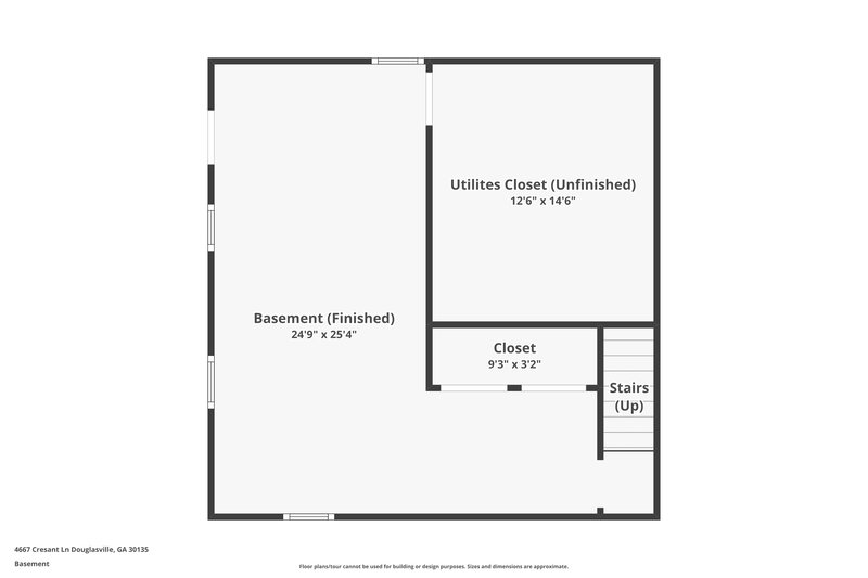1,685/Mo, 4667 Cresant Lane Douglasville, GA 30135 Floor Plan View 2