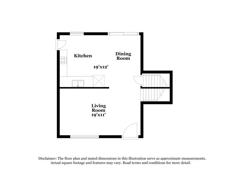 1,680/Mo, 8935 Ashwood Drive Riverdale, GA 30274 Floor Plan View 3