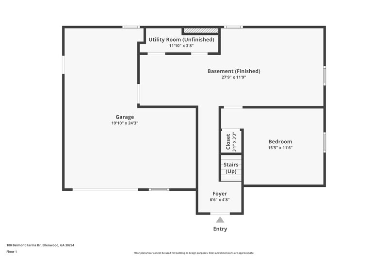1,620/Mo, 180 Belmont Farms Drive Ellenwood, GA 30294 Floor Plan View