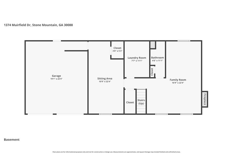 1,965/Mo, 1374 MUIRFIELD Drive Stone Mountain, GA 30088 Floor Plan View