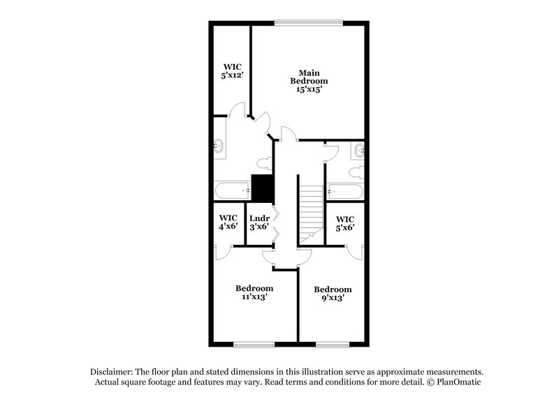 1,705/Mo, 340 Parkway Road Unit 340 Union City, GA 30291 Floorplan View 2