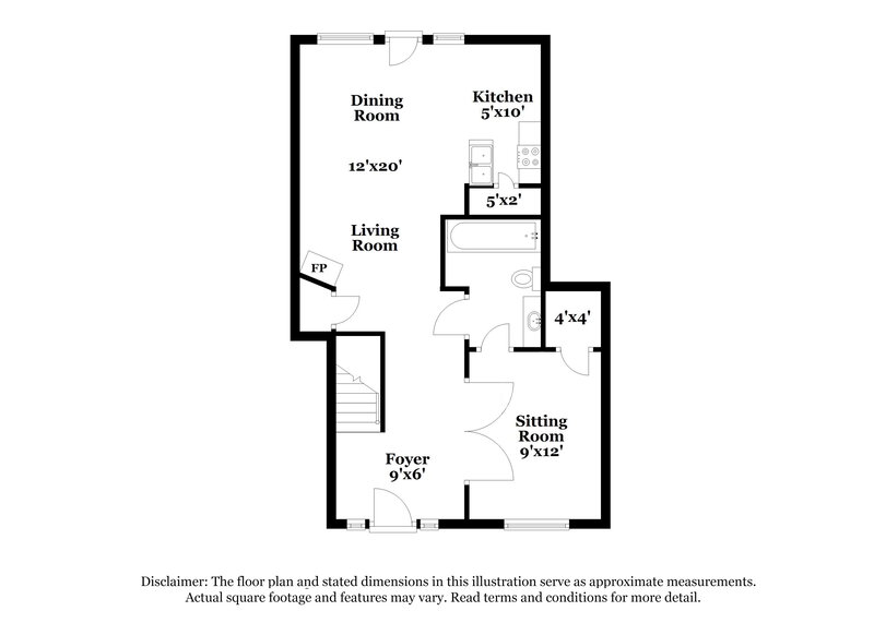 1,650/Mo, 186 Brookview Drive Riverdale, GA 30274 Floorplan View 2