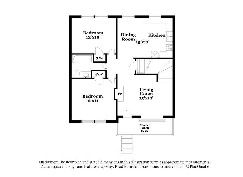 1,915/Mo, 221 Clydesdale Lane SE Mableton, GA 30126 Floor Plan View