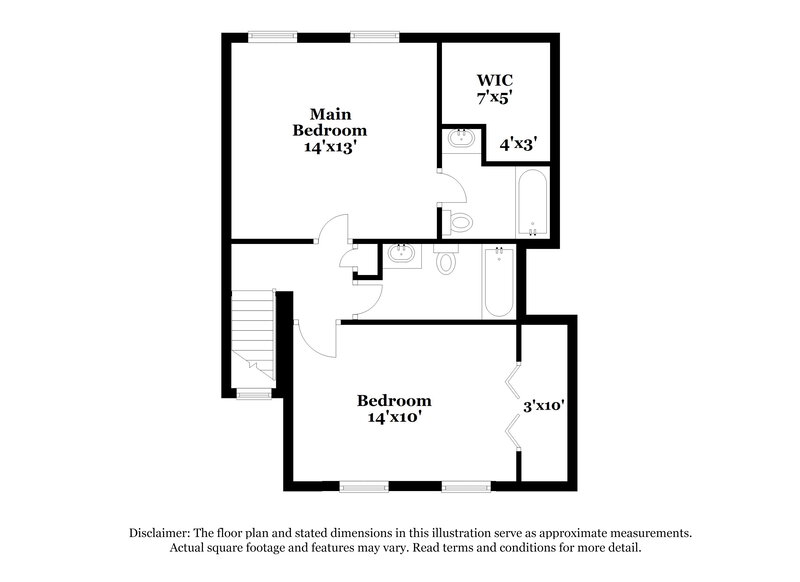 2,040/Mo, 3504 Hopkins Court Powder Springs, GA 30127 Floor Plan View 2