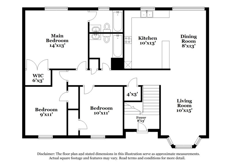 2,620/Mo, 2306 WILKINS Cove Decatur, GA 30035 Floor Plan View