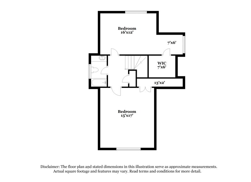 2,175/Mo, 4280 Valley Lake Terrace College Park, GA 30349 Floorplan View 2