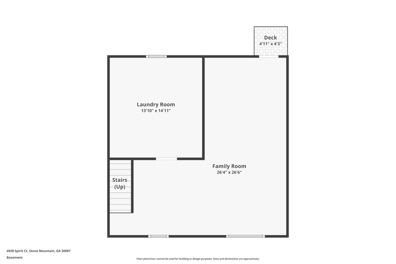 1,840/Mo, 4928 SPIRIT Court Stone Mountain, GA 30087 Floorplan View 3