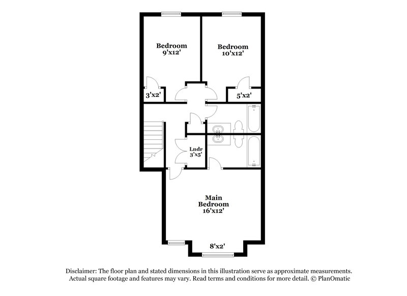 2,500/Mo, 5621 Union Pointe Drive Union City, GA 30291 Floor Plan View 2