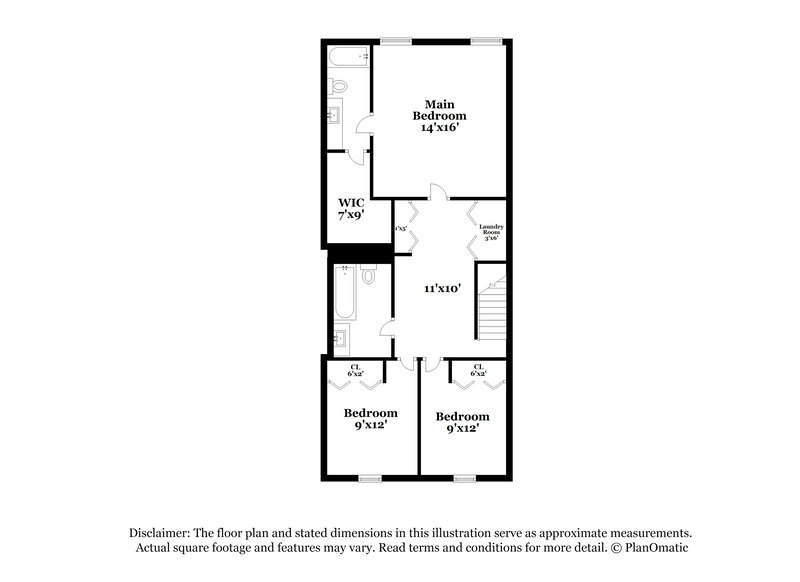 1,725/Mo, 1761 Old Dogwood Jonesboro, GA 30238 Floorplan View 2
