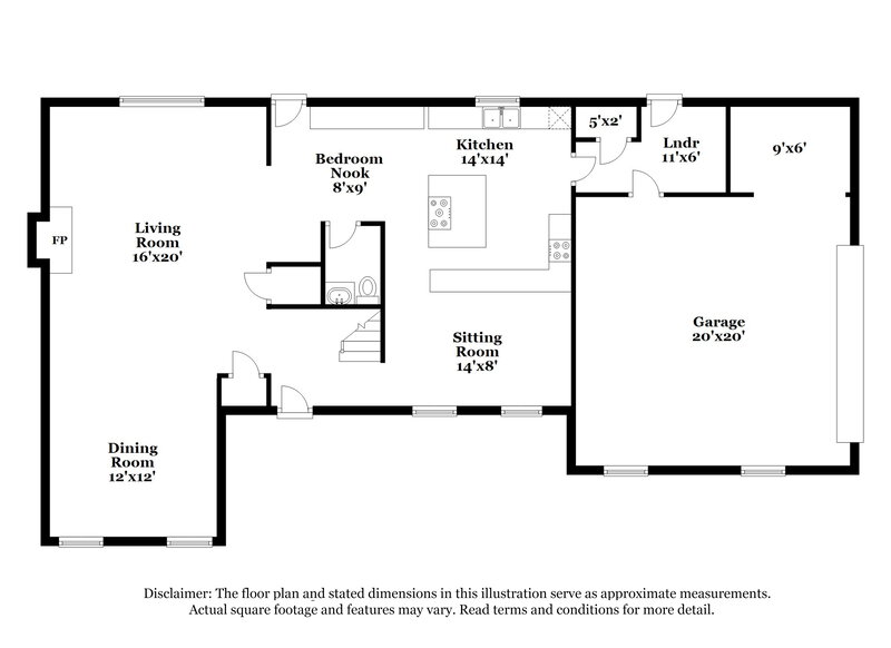 1,890/Mo, 2671 Ashley Circle Jonesboro, GA 30236 Floorplan View