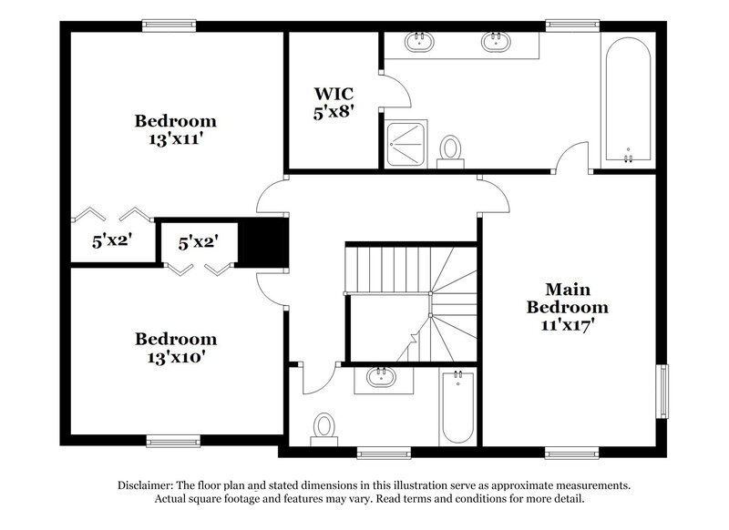 1,890/Mo, 2671 Ashley Circle Jonesboro, GA 30236 Floorplan View 2