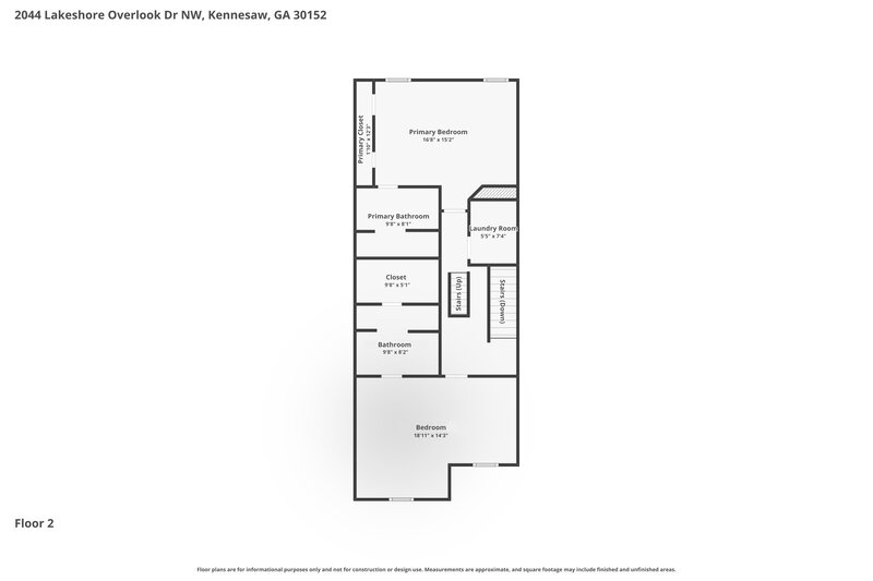 2,100/Mo, 2044 Lakeshore Overlook Drive NW Kennesaw, GA 30152 Floor Plan View 2