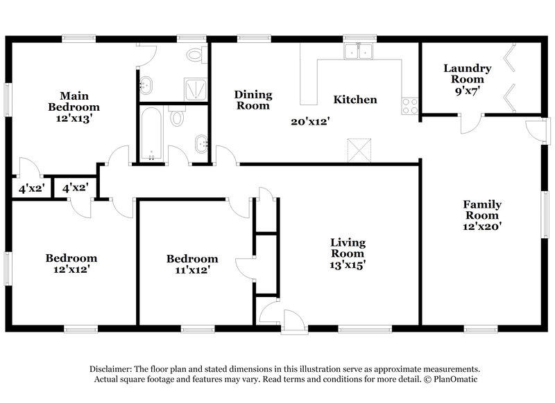 1,615/Mo, 416 TANNER Road Dacula, GA 30019 Floor Plan View